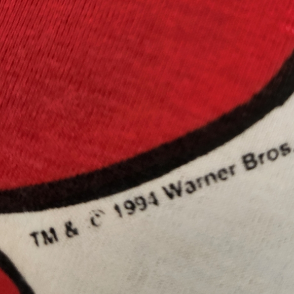 VTG 90s Warner Bros Looney Tunes X-Mas Sylvester & Tweety BIRD GRAPHIC T Shirt - Picture 3 of 9